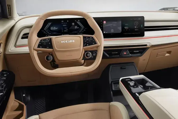 KGM ACTYON Dashboard View